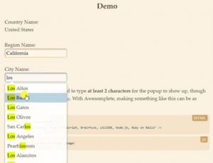 Awesome Autocomplete Plugin with IP2Location Geolocation Database
