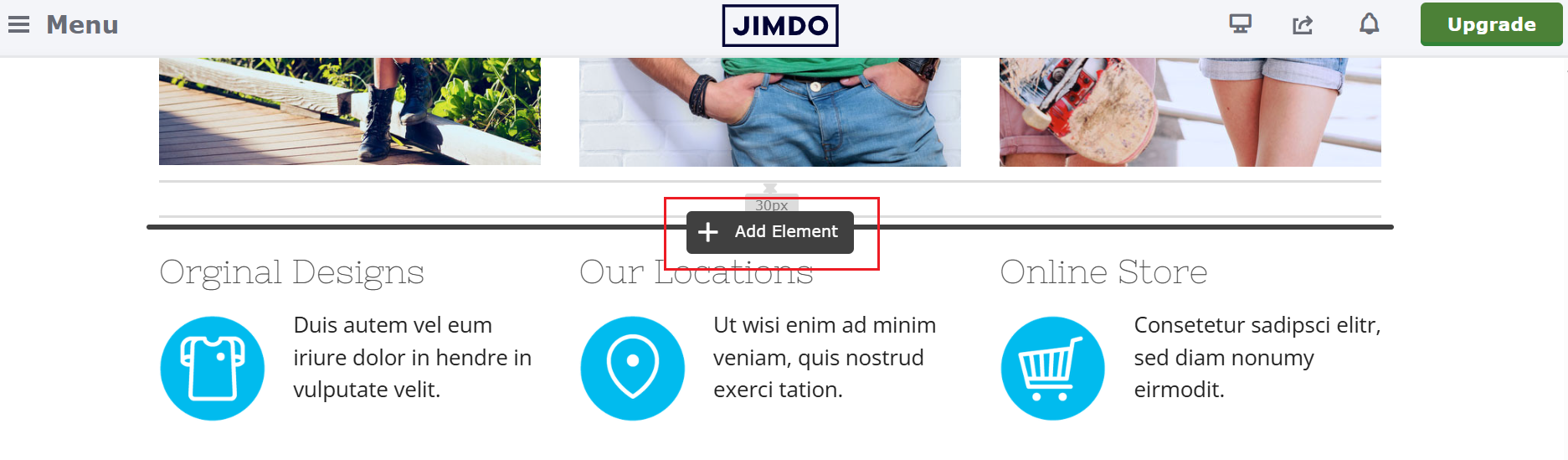 Select Add Element