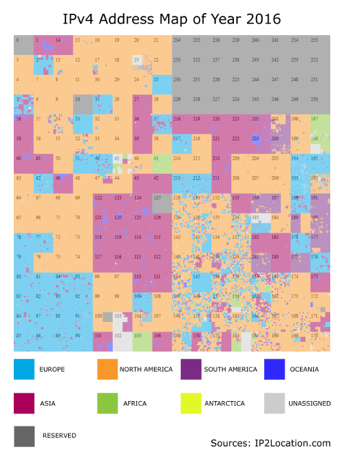 Ipv4 Address Map 2016 Overlay 