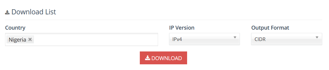 How to block IP addresses from a country using IPset