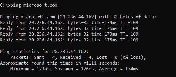 Find IP by using ping command in Windows