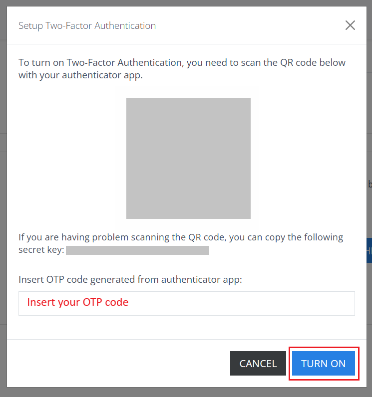 2FA QR Code